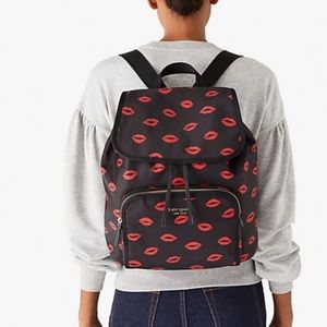 2 Piece Kate Spade Kisses Backpack & Card Wallet Set NWT